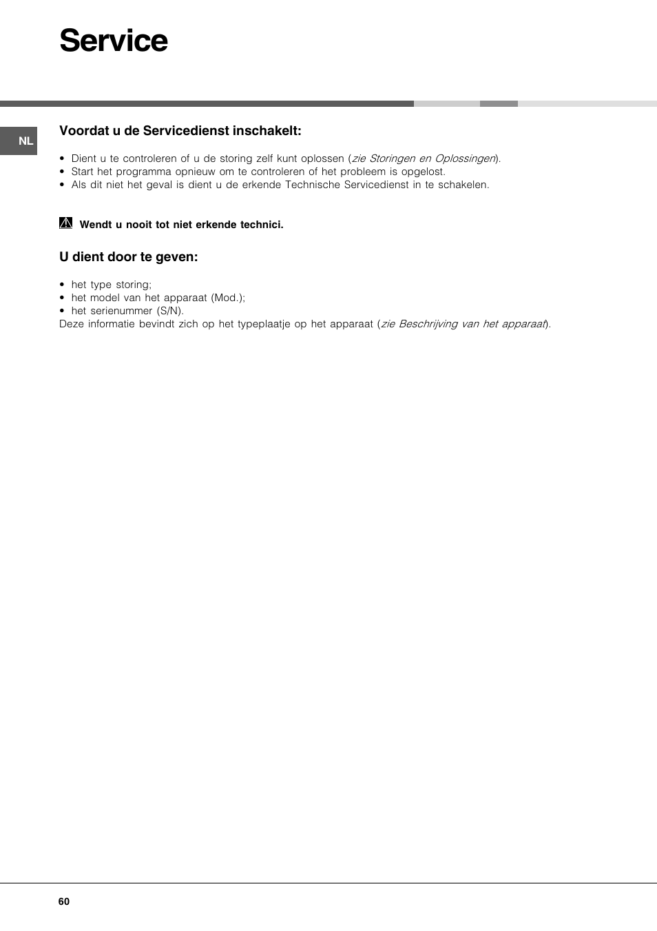5ahle?a | Hotpoint Ariston LFT 116 A-HA User Manual | Page 60 / 84