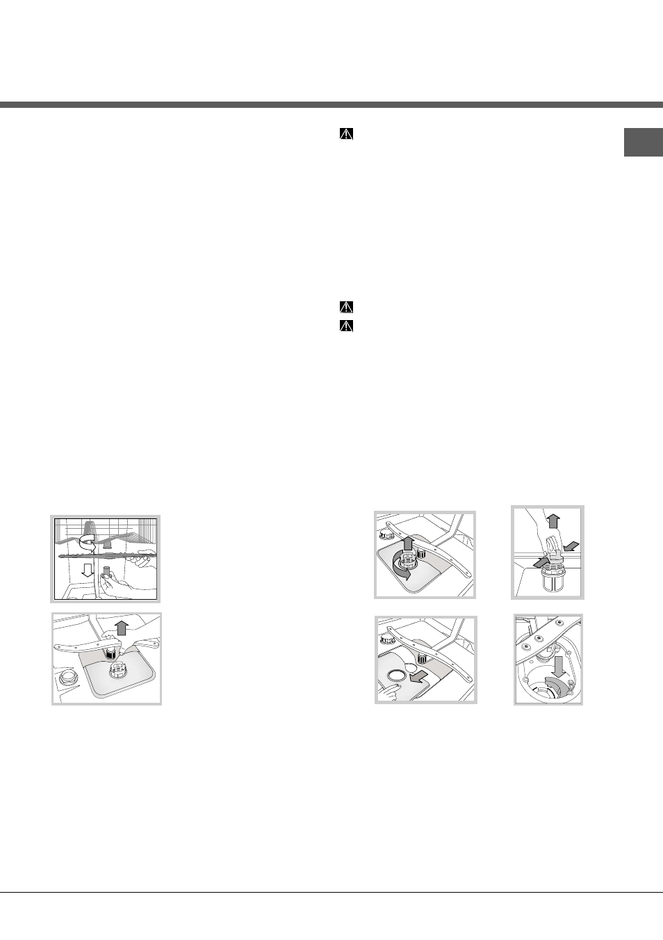 Mantenimiento y cuidados | Hotpoint Ariston LST 114-HA User Manual | Page 57 / 84