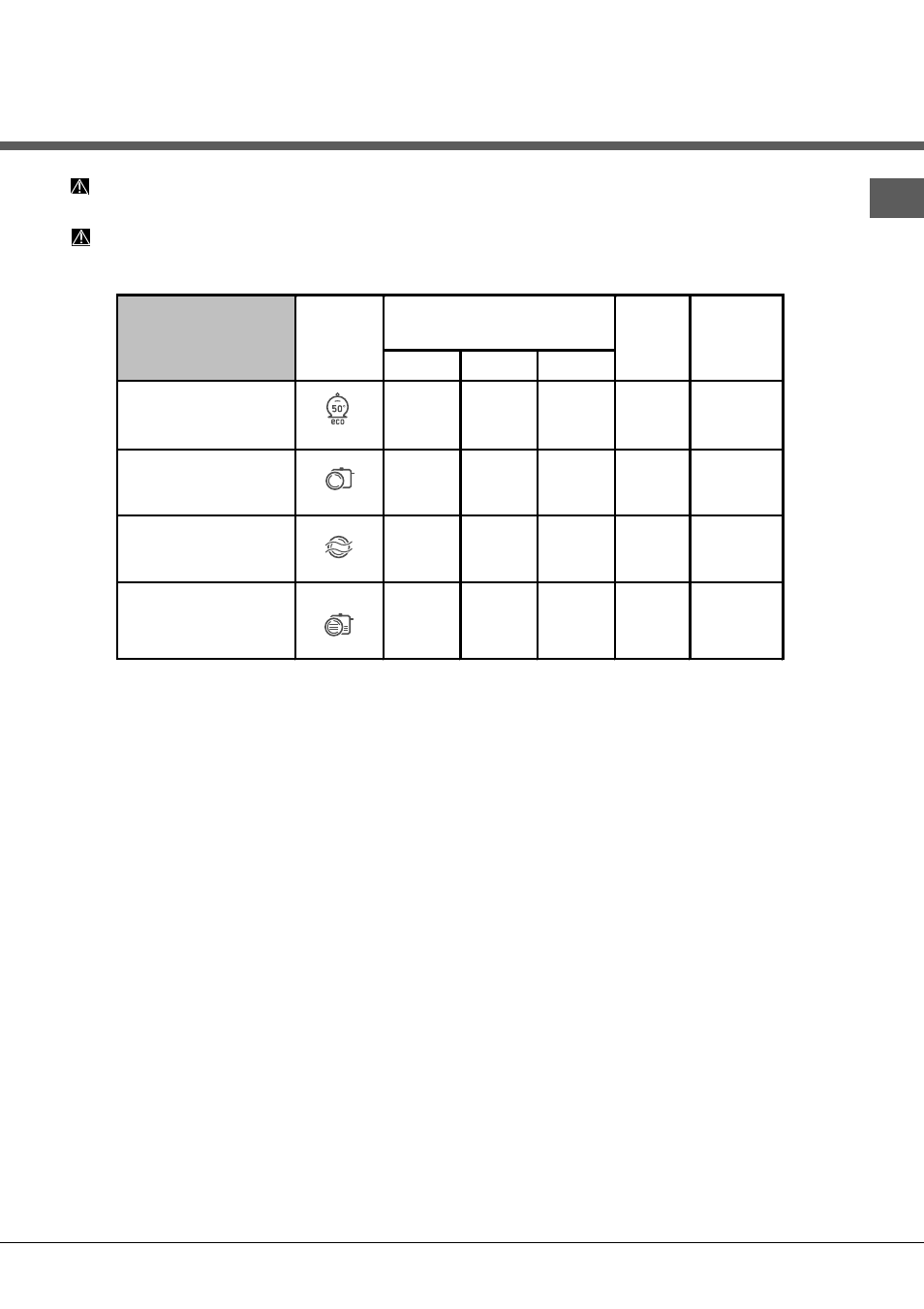 Programas | Hotpoint Ariston LST 114-HA User Manual | Page 67 / 84