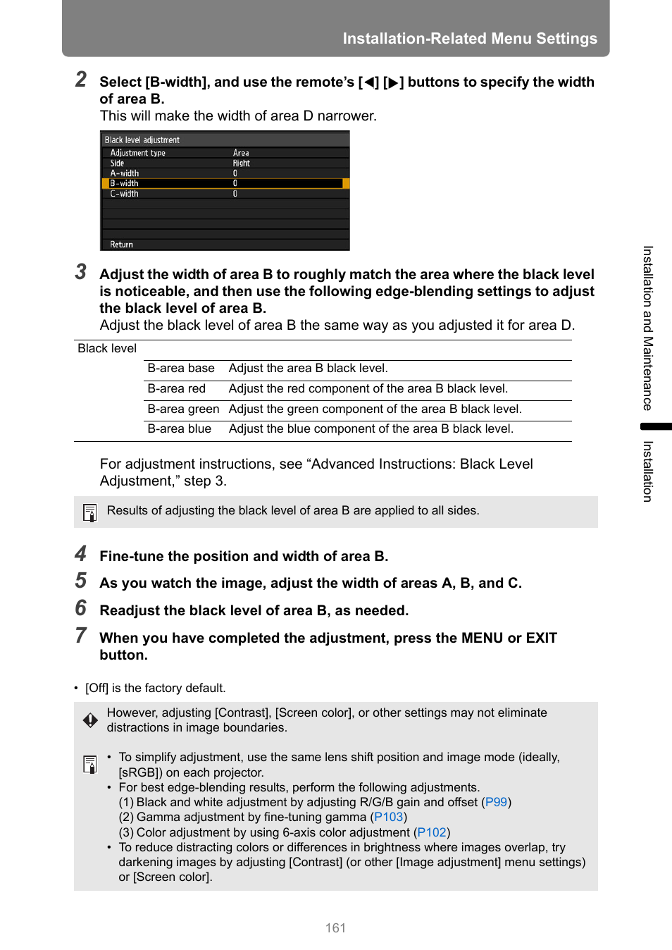 P161 | Canon XEED WUX450 User Manual | Page 161 / 308