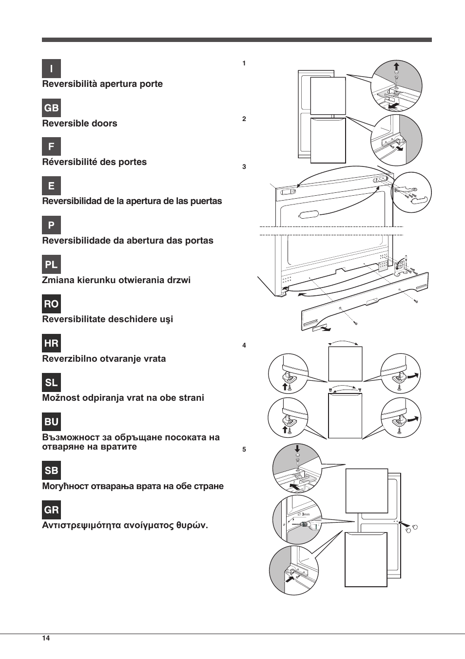 Hotpoint Ariston Doppia Porta ETM 17321 V O3 User Manual | Page 14 / 62