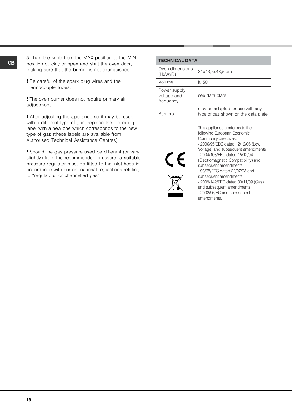 Hotpoint Ariston CP77SG1-HA User Manual | Page 18 / 76