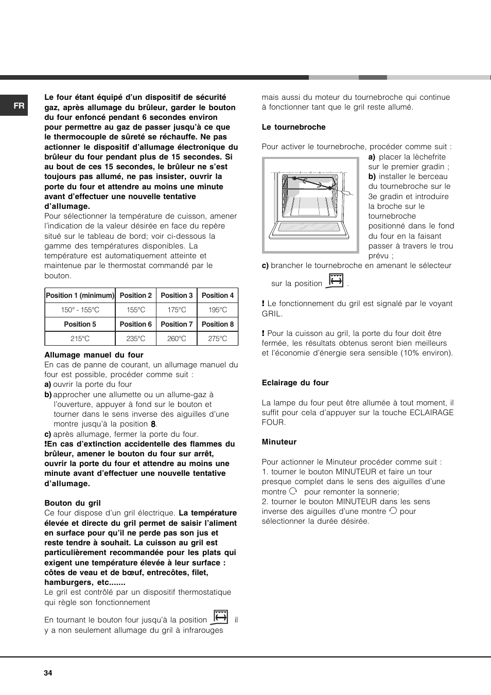 Hotpoint Ariston CP77SG1-HA User Manual | Page 34 / 76