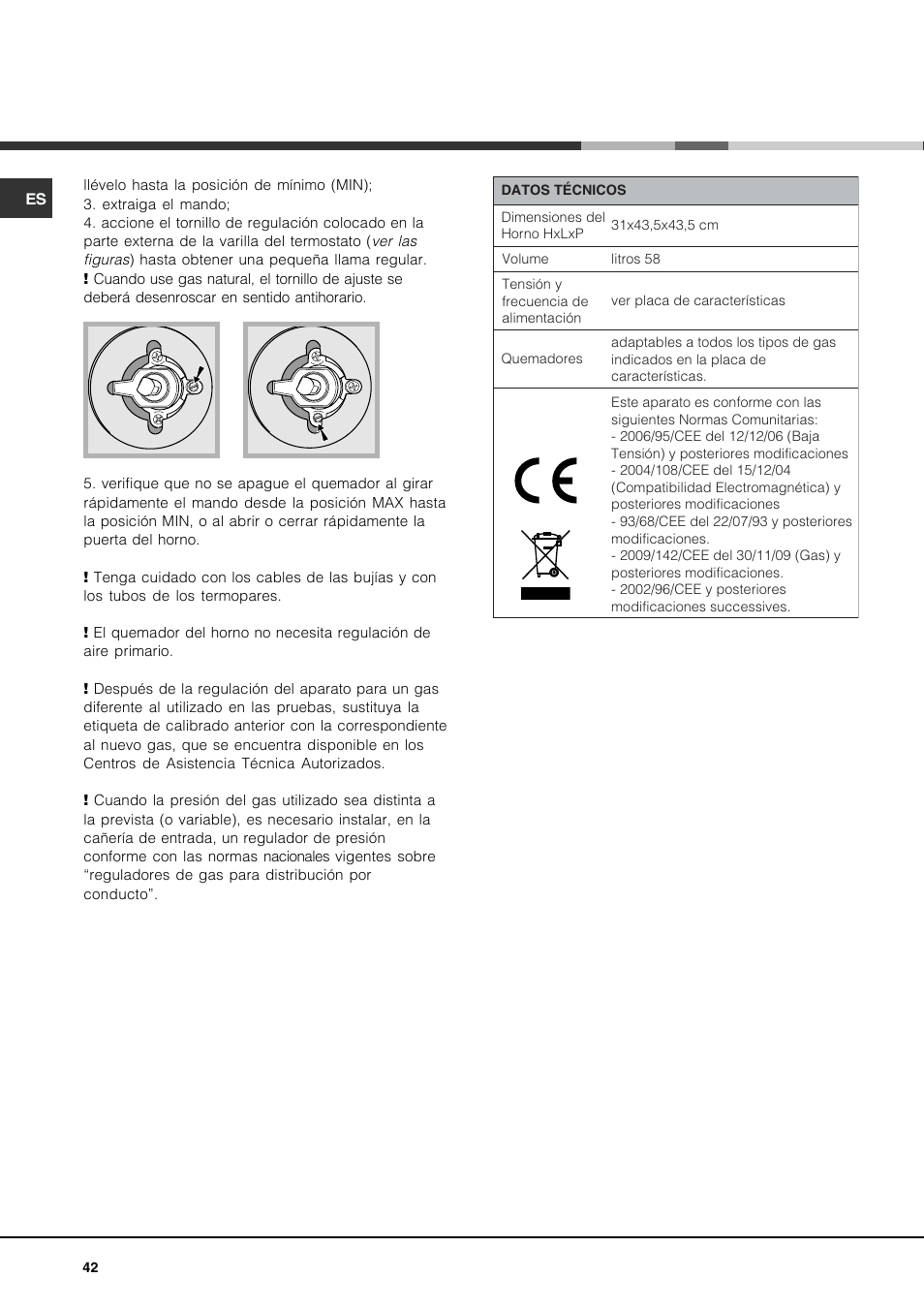 Hotpoint Ariston CP77SG1-HA User Manual | Page 42 / 76
