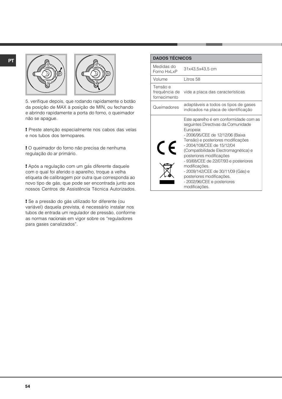 Hotpoint Ariston CP77SG1-HA User Manual | Page 54 / 76
