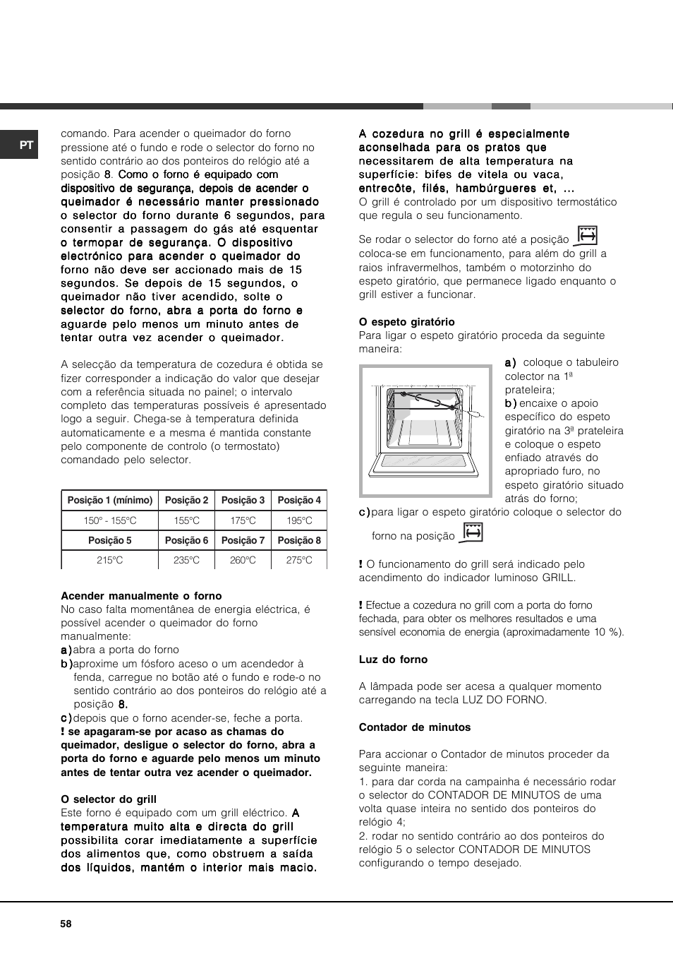 Hotpoint Ariston CP77SG1-HA User Manual | Page 58 / 76