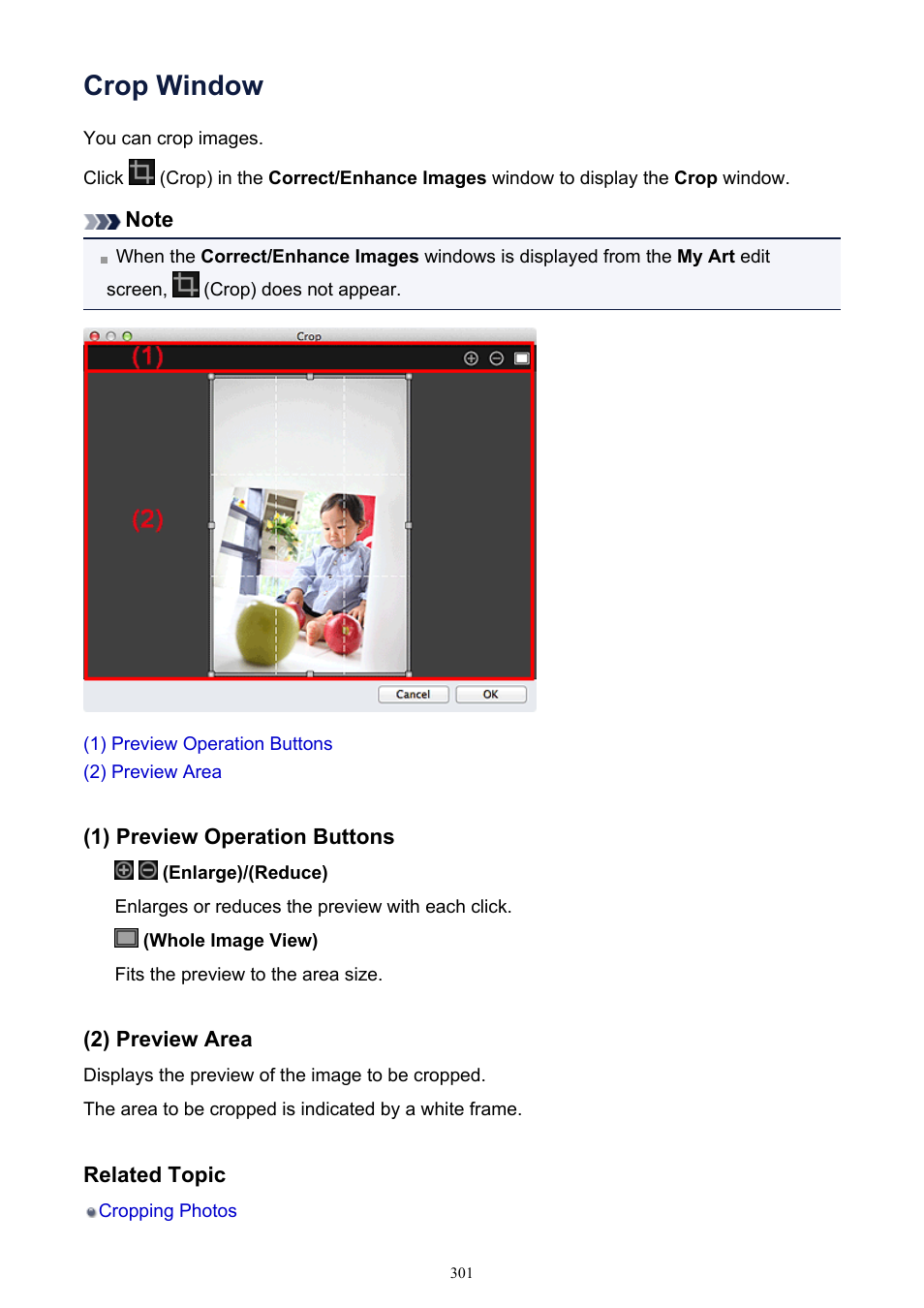 Crop window | Canon PIXMA MG2440 User Manual | Page 301 / 335