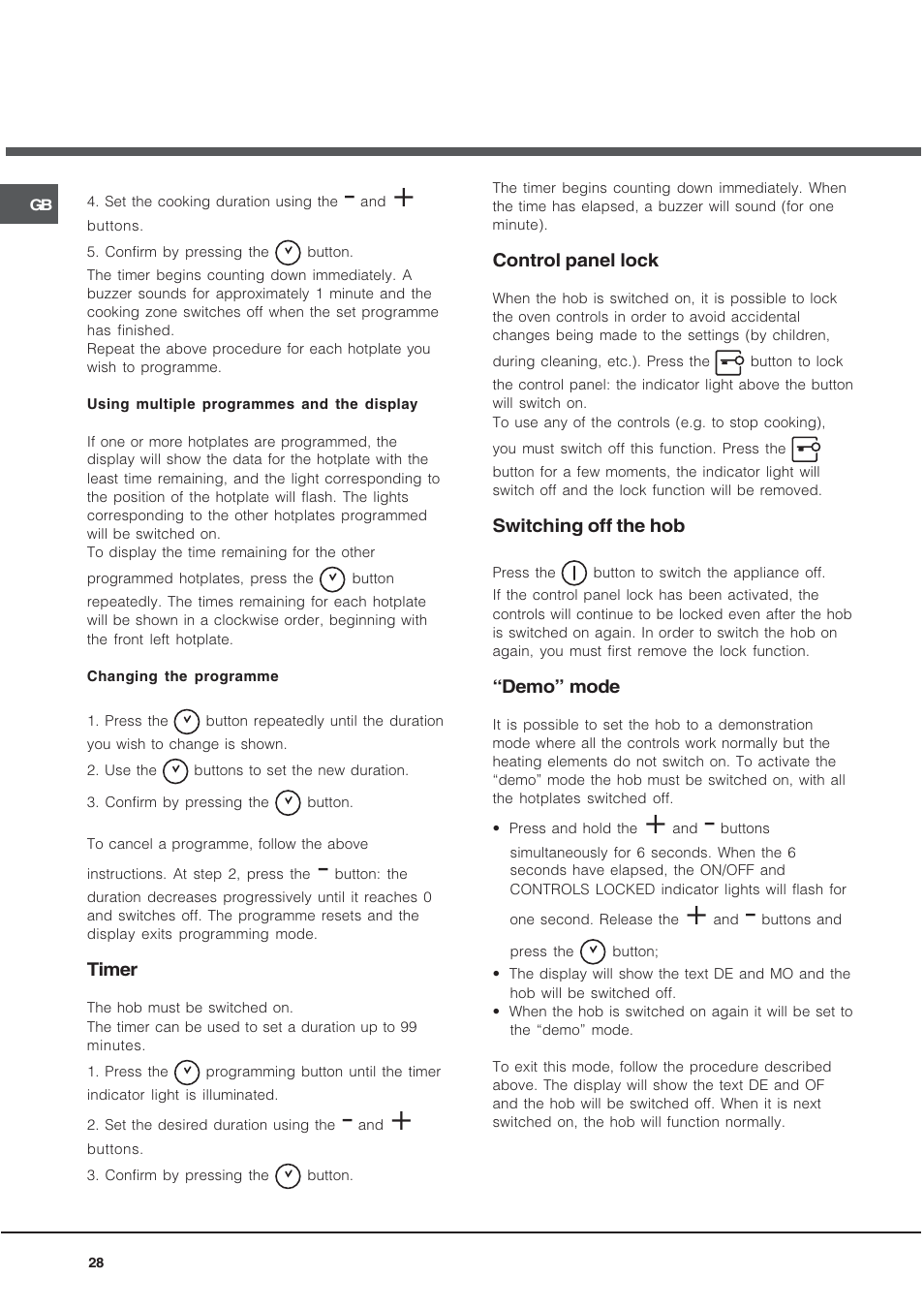Hotpoint Ariston KIO 633 T X User Manual | Page 28 / 56