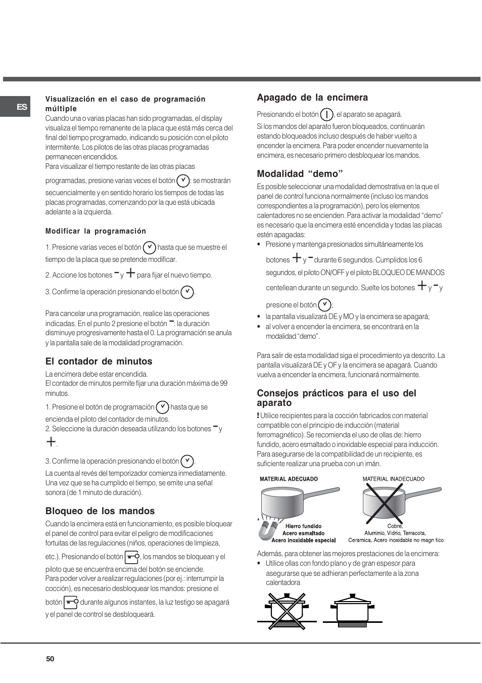 Hotpoint Ariston KIO 633 T X User Manual | Page 50 / 56