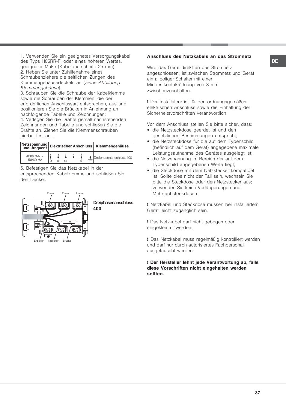 Hotpoint Ariston KRA 640 X User Manual | Page 37 / 56
