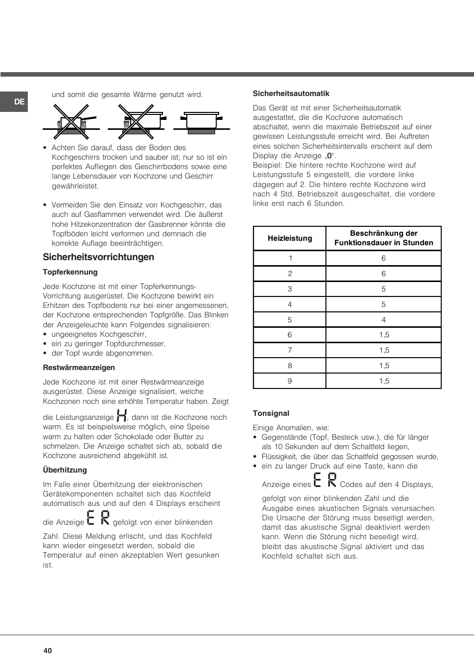 Hotpoint Ariston KRA 640 X User Manual | Page 40 / 56