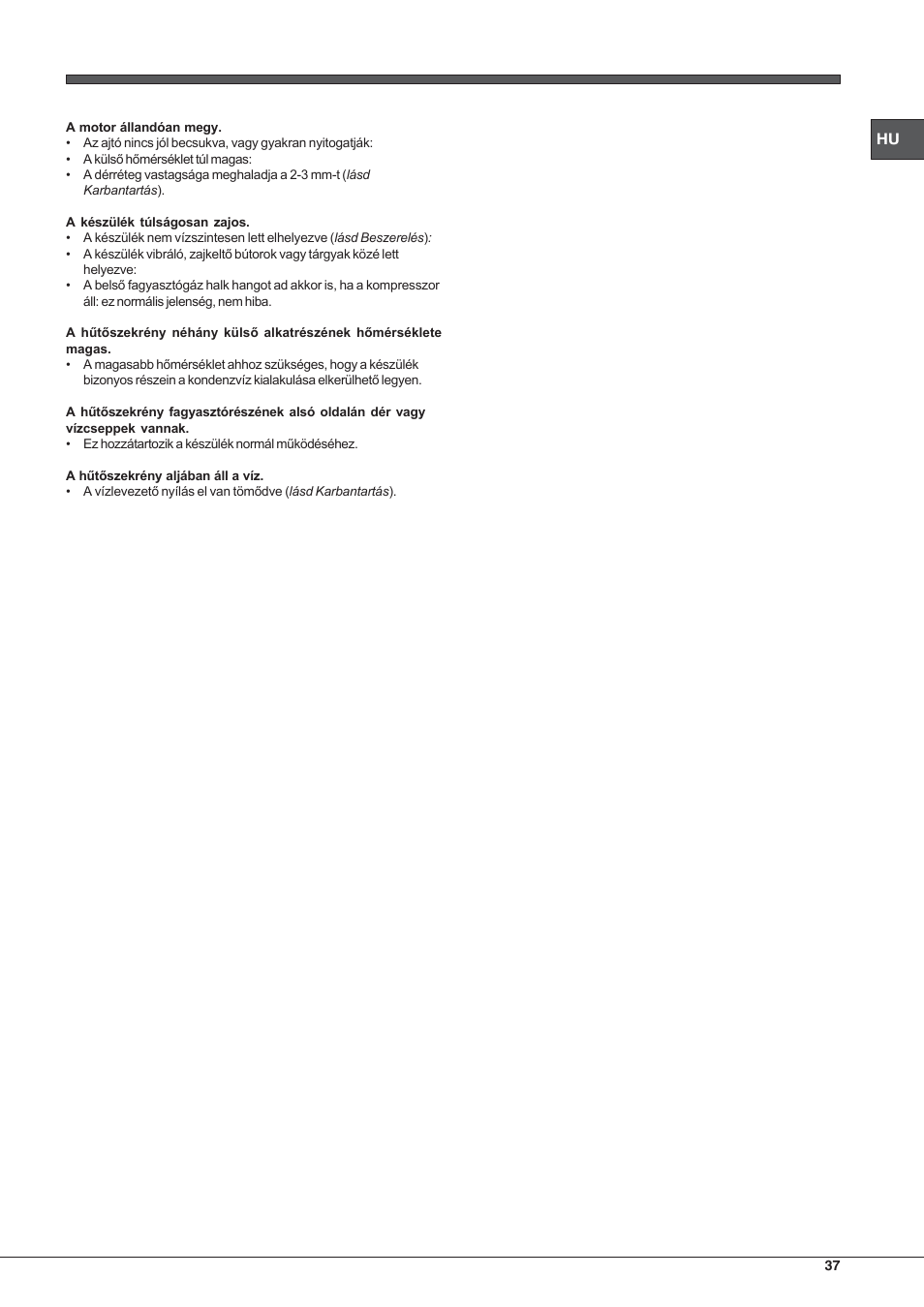 Hotpoint Ariston Double porte NMTM 1921 VWB-HA User Manual | Page 37 / 44