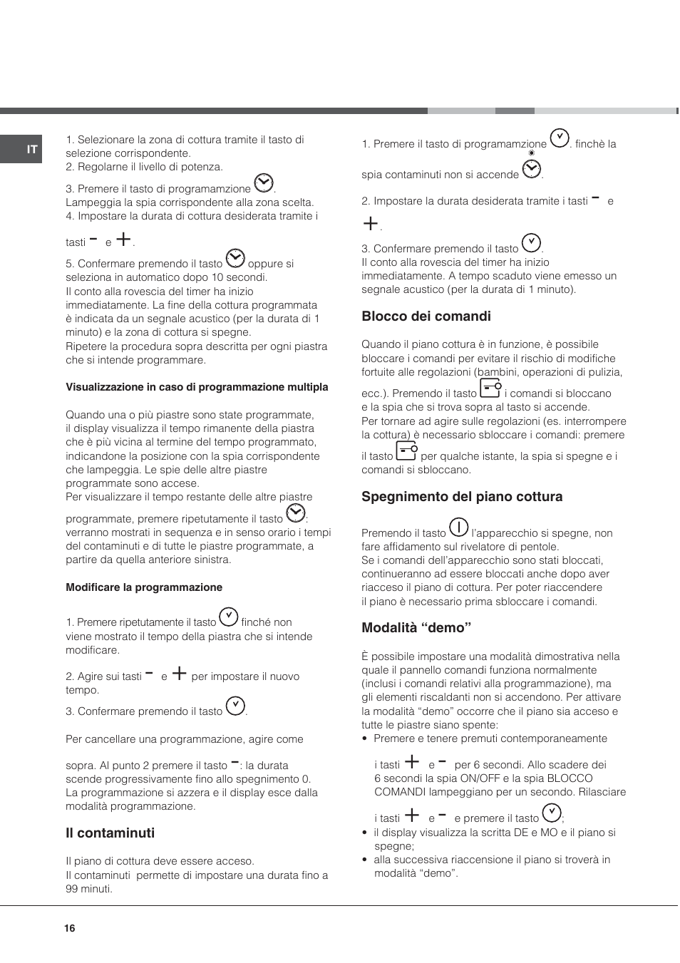 Hotpoint Ariston CE6IFA.T X F-HA S User Manual | Page 16 / 64