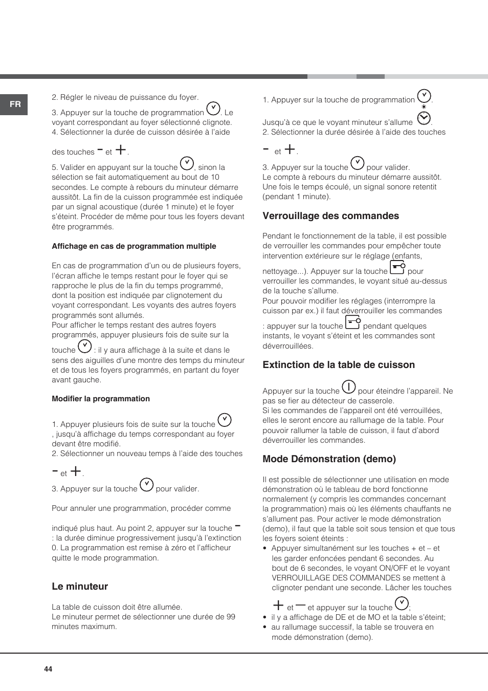 Hotpoint Ariston CE6IFA.T X F-HA S User Manual | Page 44 / 64