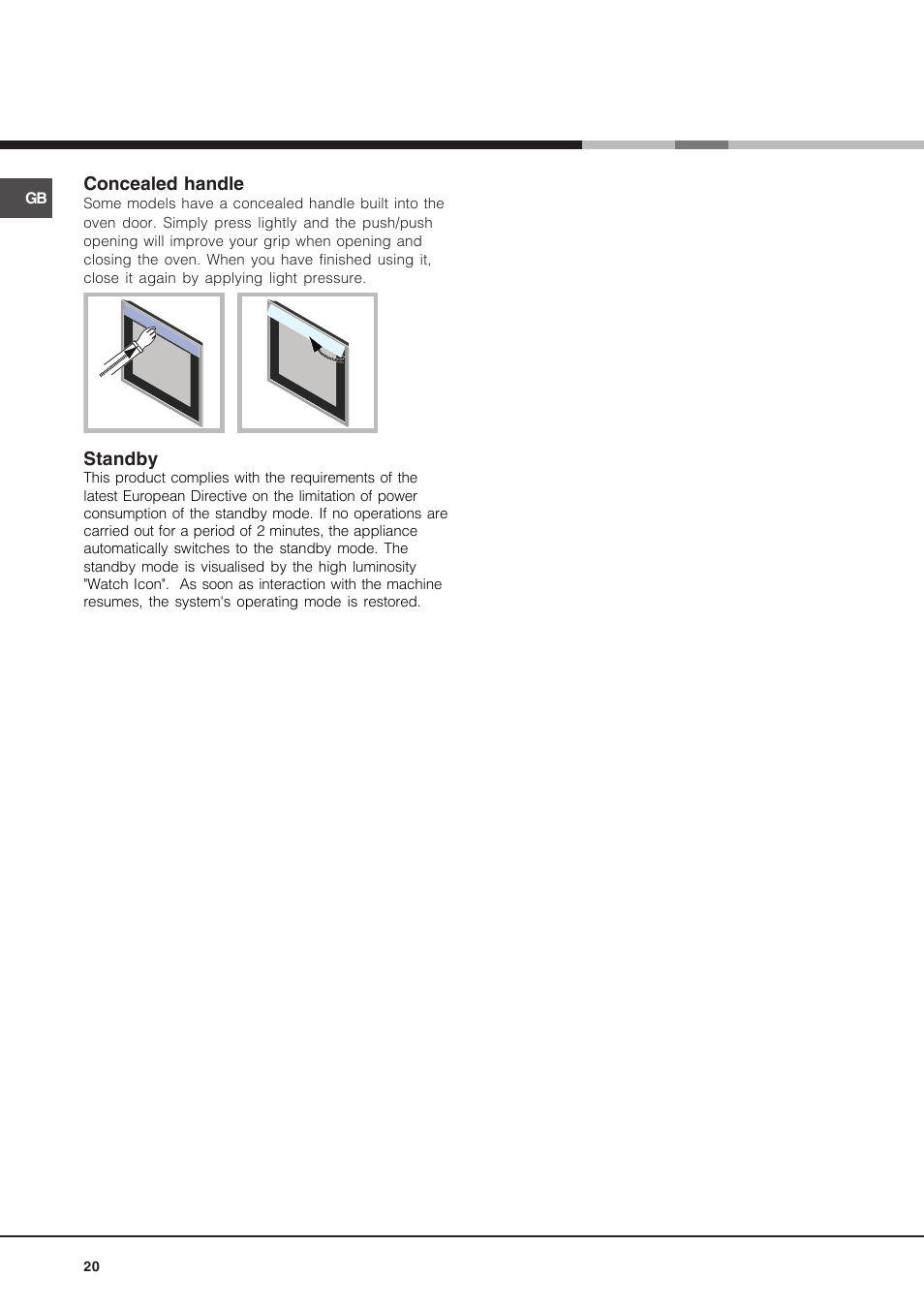 Hotpoint Ariston Luce FK 89 P X-HA User Manual | Page 20 / 72