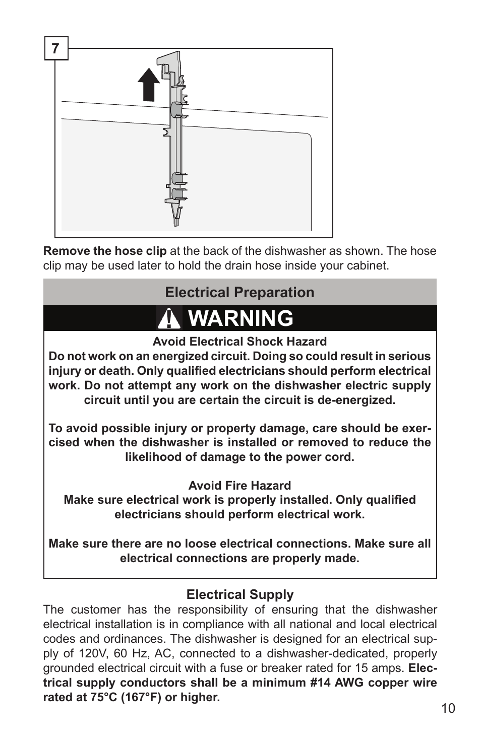 Warning | Bosch SHX65T55UC User Manual | Page 11 / 88