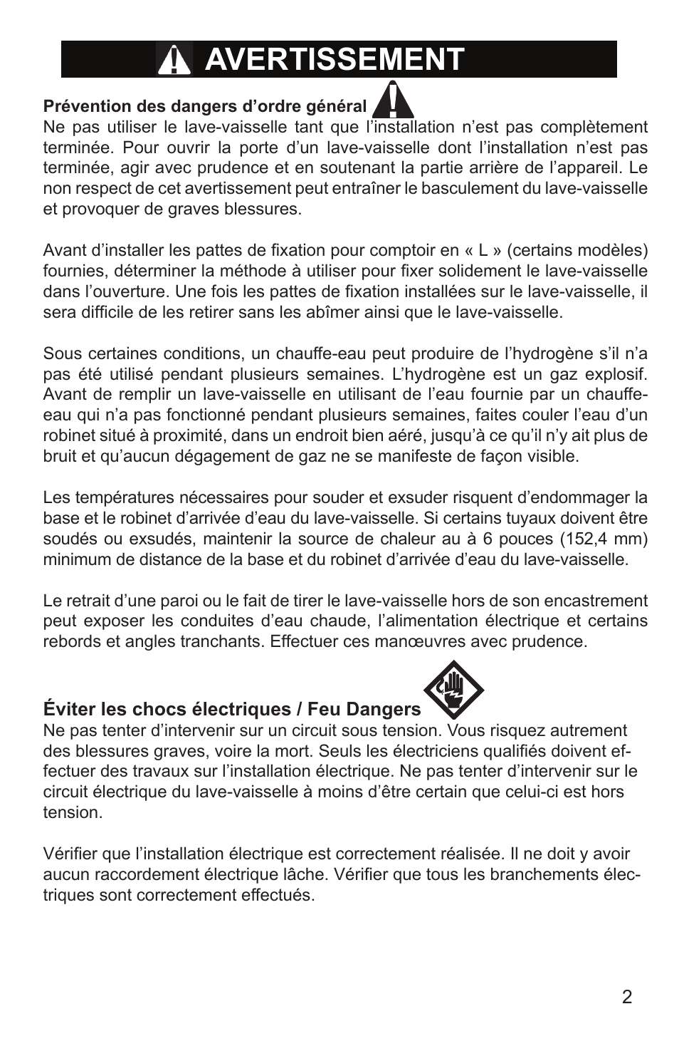Avertissement | Bosch SHX65T55UC User Manual | Page 31 / 88