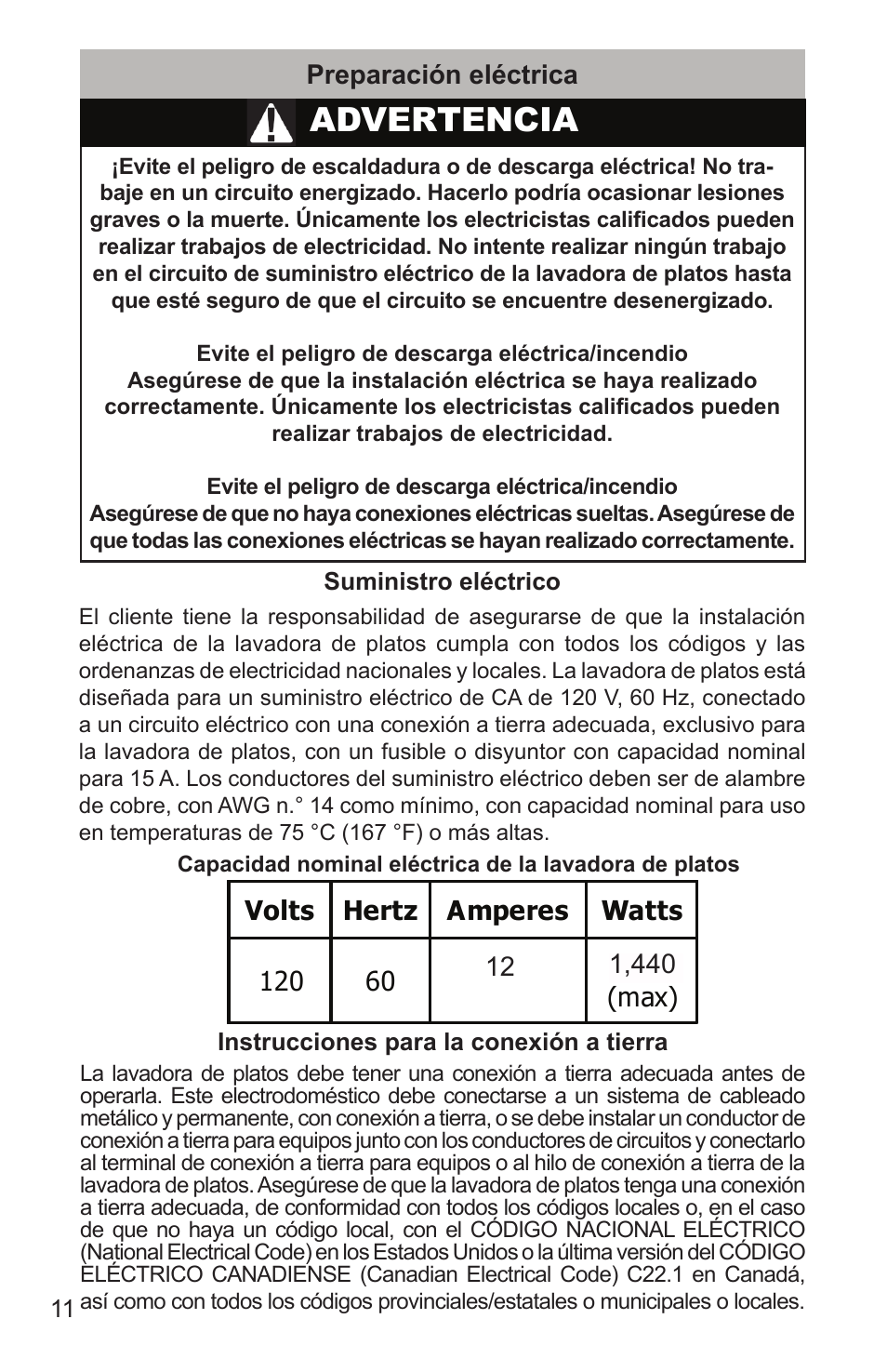 Advertencia | Bosch SHX65T55UC User Manual | Page 68 / 88