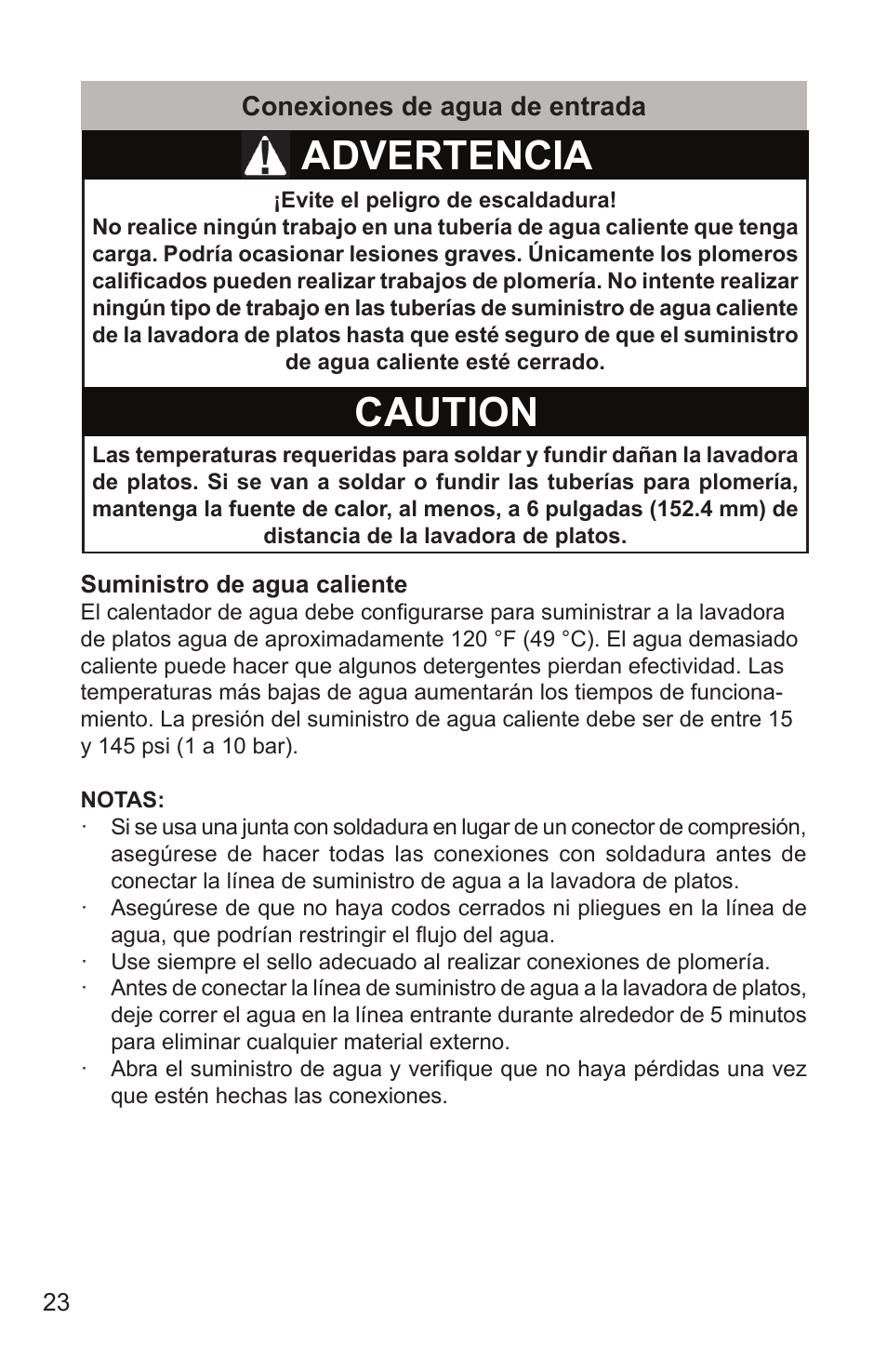 Advertencia caution | Bosch SHX65T55UC User Manual | Page 80 / 88