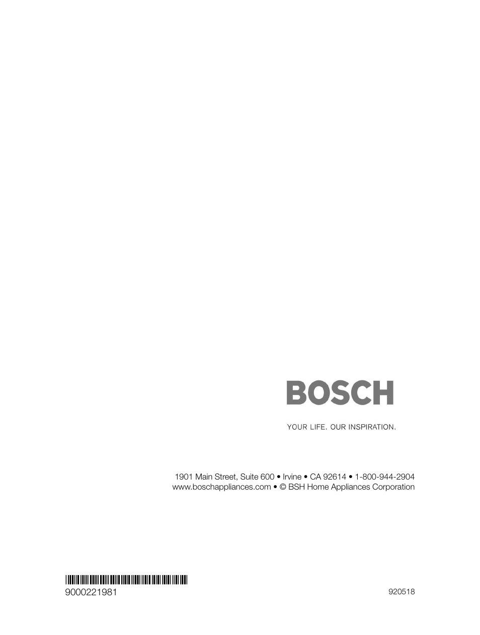 Bosch HUI31451UC User Manual | Page 28 / 28