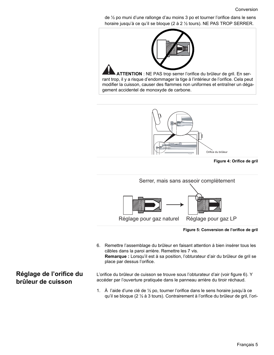 Réglage de l’orifice du brûleur de cuisson | Bosch HDS7052U User Manual | Page 17 / 32