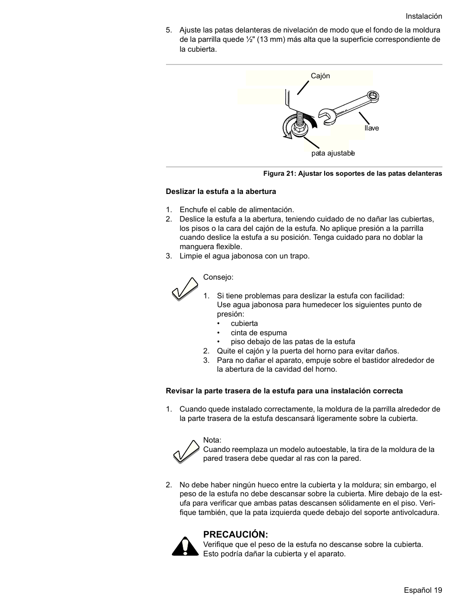 Enchufe el cable de alimentación, Limpie el agua jabonosa con un trapo | Bosch HDI7282U User Manual | Page 73 / 80