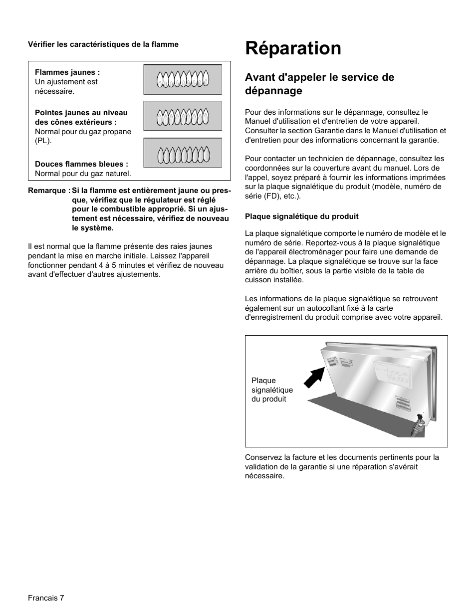Réparation, Avant d'appeler le service de dépannage | Bosch NGM8055UC User Manual | Page 16 / 24