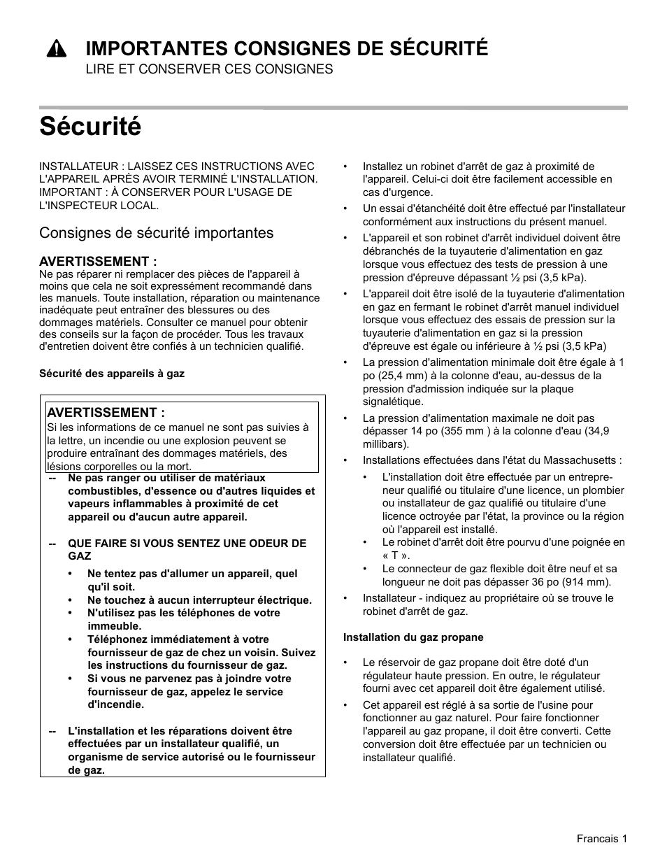 Sécurité, 9 importantes consignes de sécurité, Consignes de sécurité importantes | Bosch NGM8655UC User Manual | Page 15 / 36