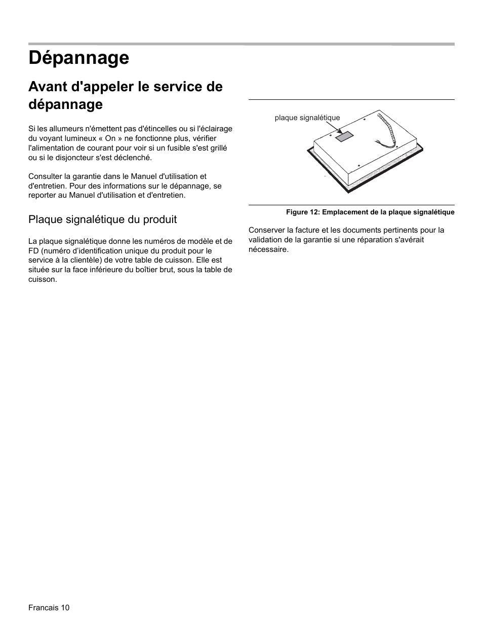 Dépannage, Avant d'appeler le service de dépannage | Bosch NGM8655UC User Manual | Page 24 / 36