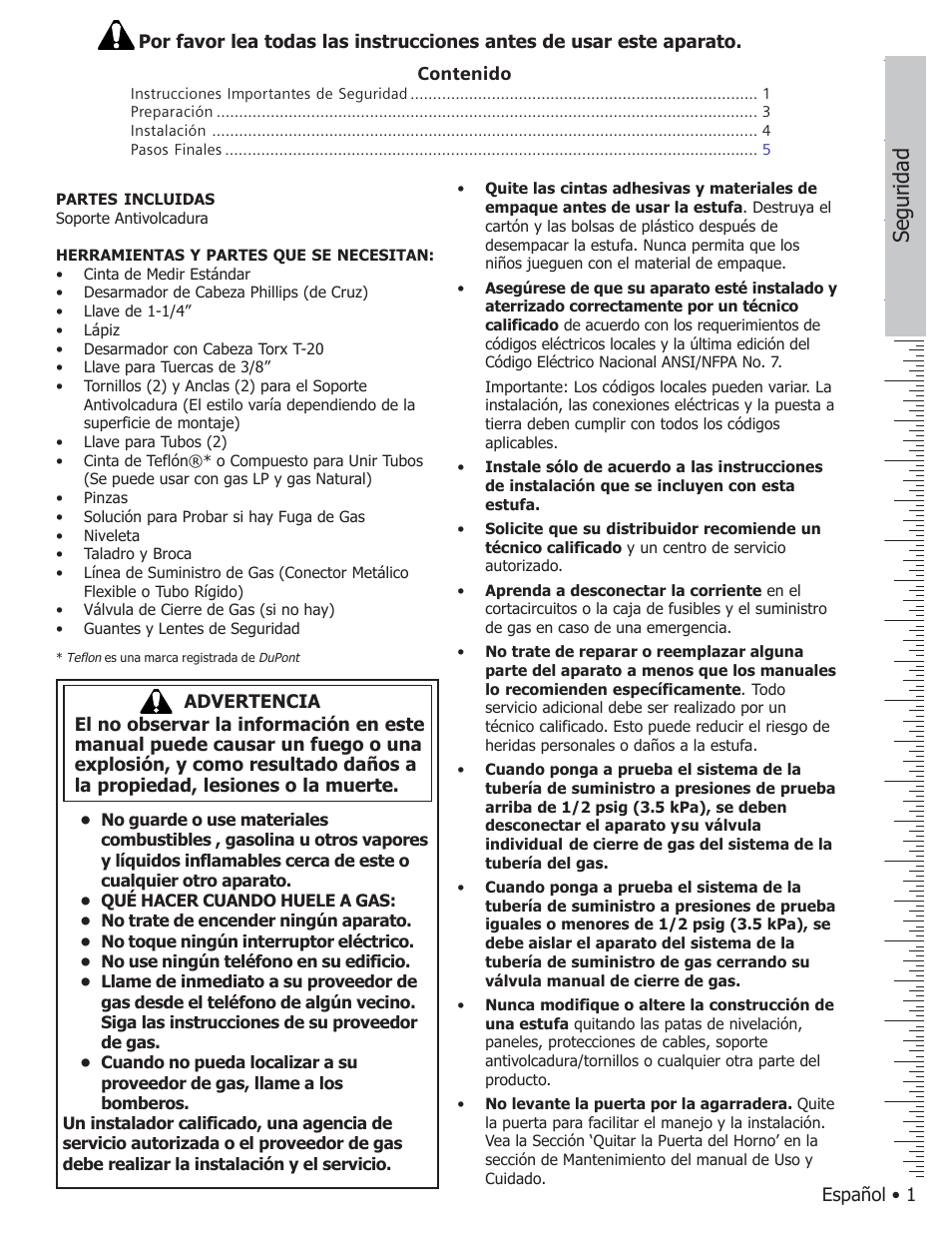 Seguridad | Bosch HGS7282UC User Manual | Page 15 / 20