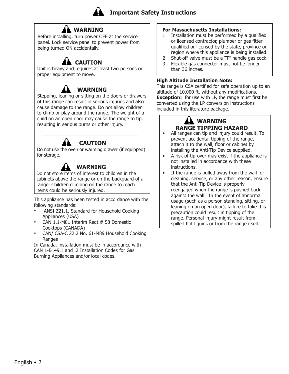 Bosch HGS7282UC User Manual | Page 4 / 20