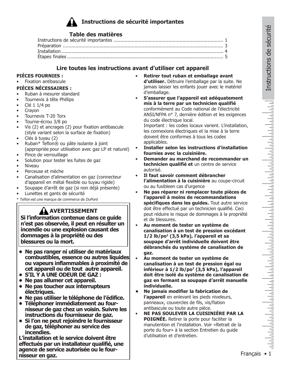 Instructions de sécurité | Bosch HGS7282UC User Manual | Page 9 / 20