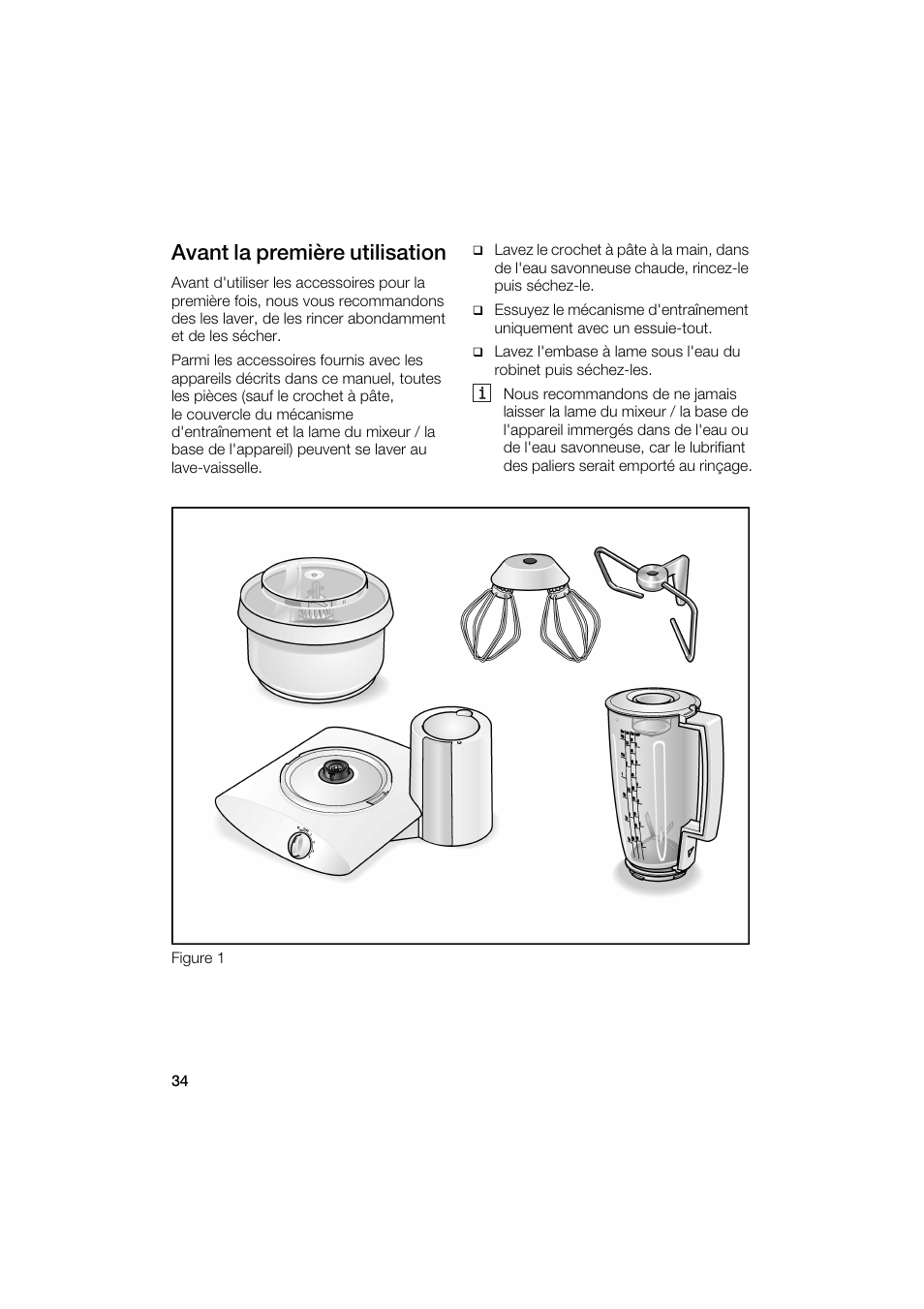 Avant la première utilisation | Bosch MUM6N10UC User Manual | Page 34 / 88