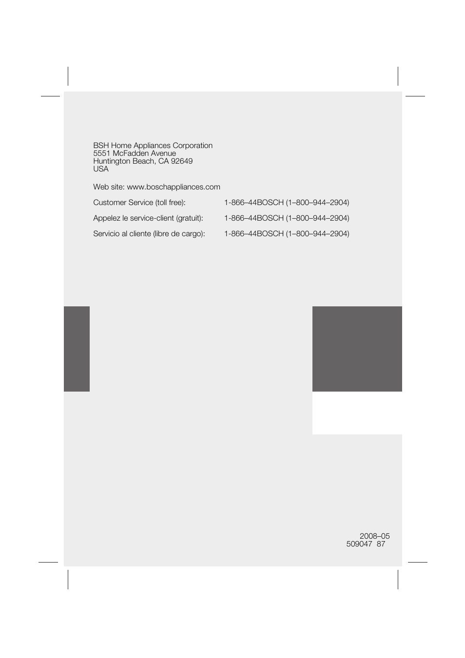 Bosch MUM6N10UC User Manual | Page 88 / 88