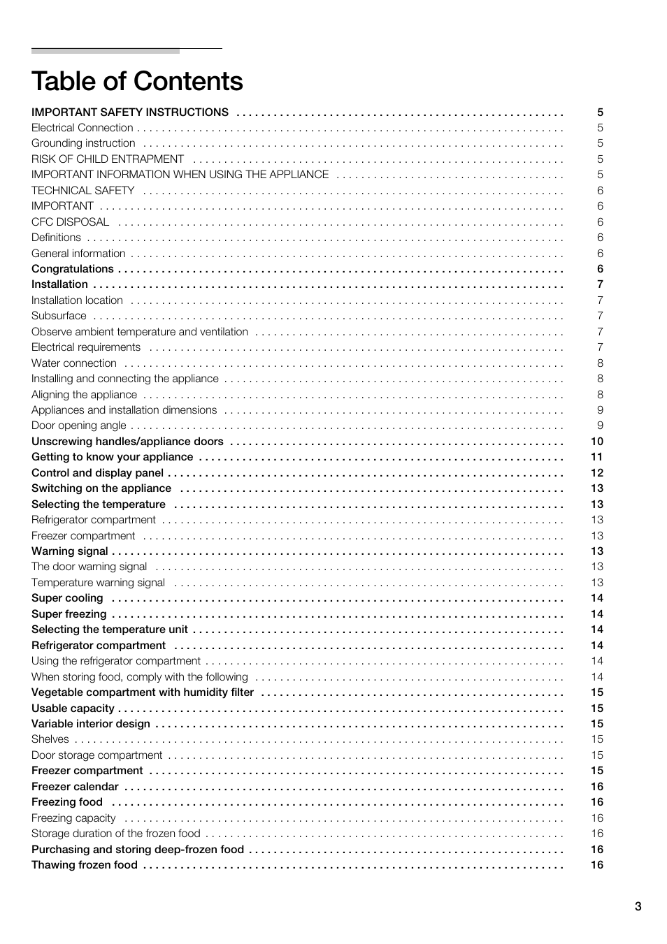 Bosch B22CS30SNS User Manual | Page 3 / 76