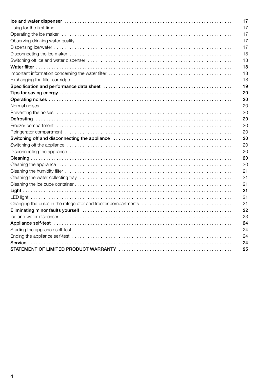 Bosch B22CS30SNS User Manual | Page 4 / 76