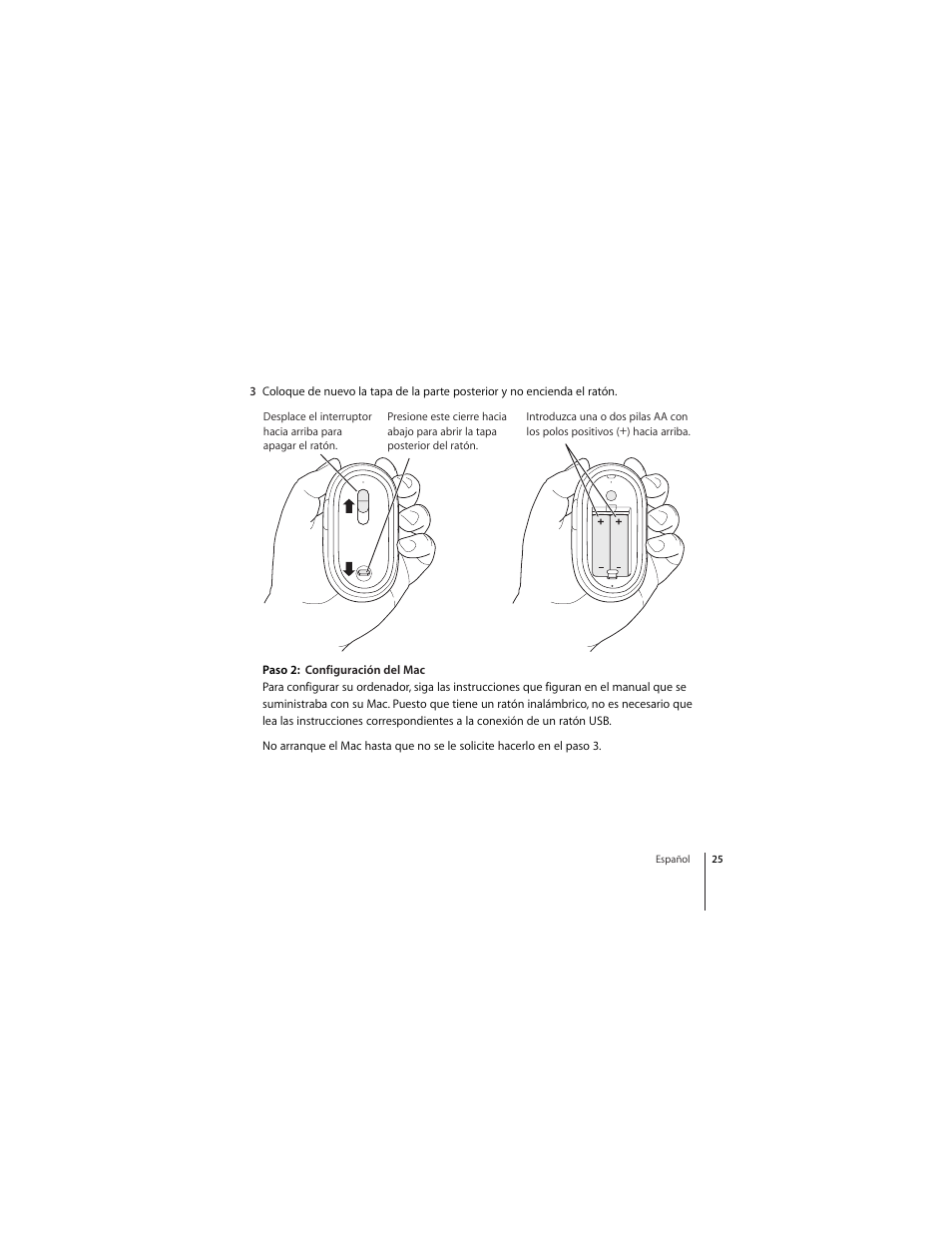 Apple Mighty Mouse (inalámbrico) User Manual | Page 25 / 36