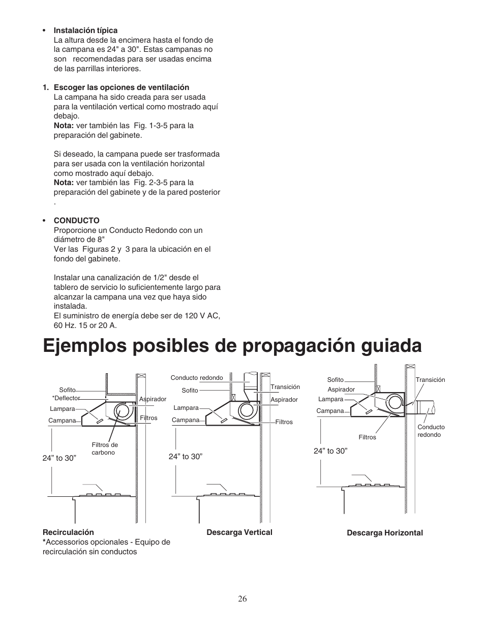 Ejemplos posibles de propagación guiada | Bosch DPH36652UC User Manual | Page 26 / 32