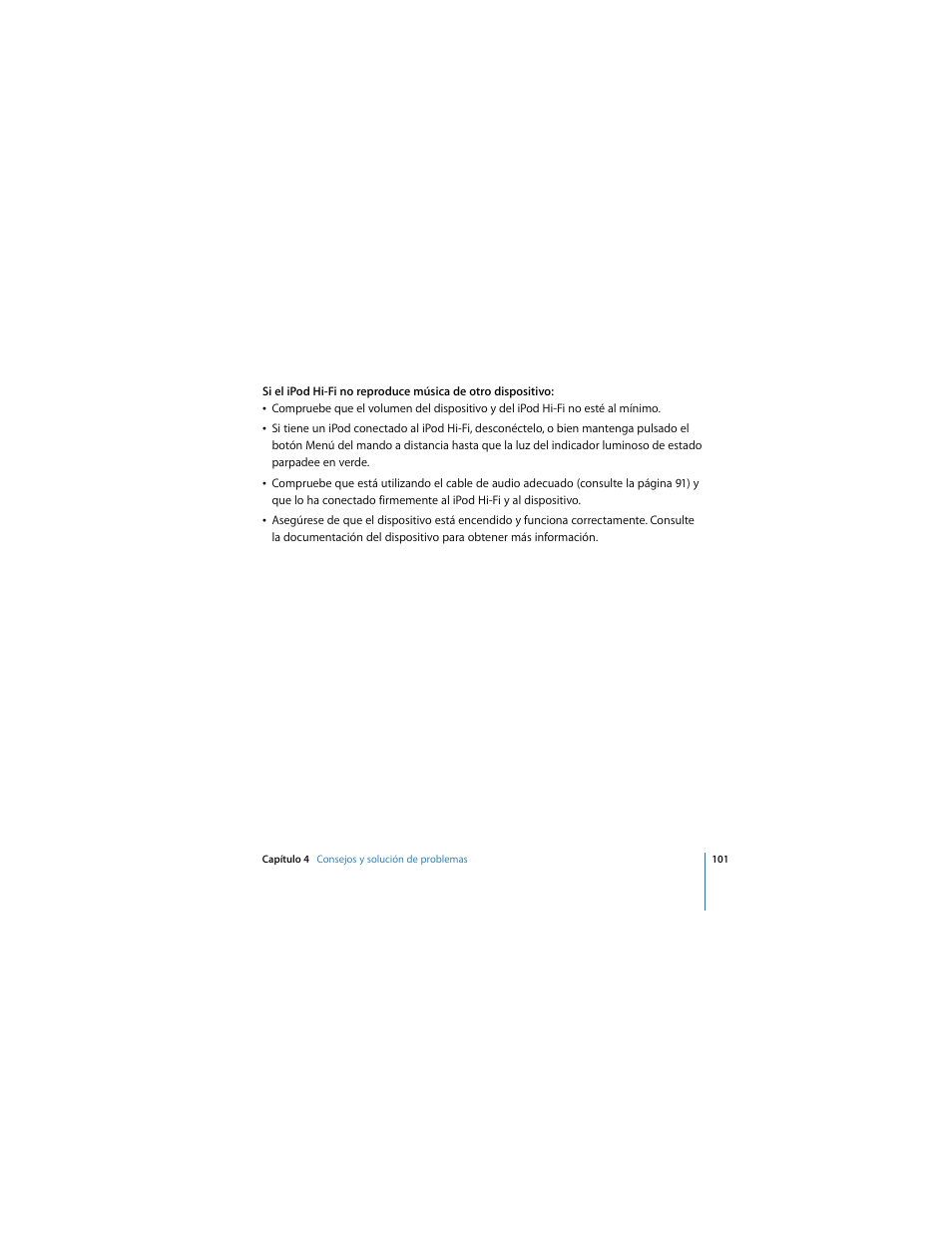 Apple iPod Hi-Fi (User’s Guide) User Manual | Page 101 / 104