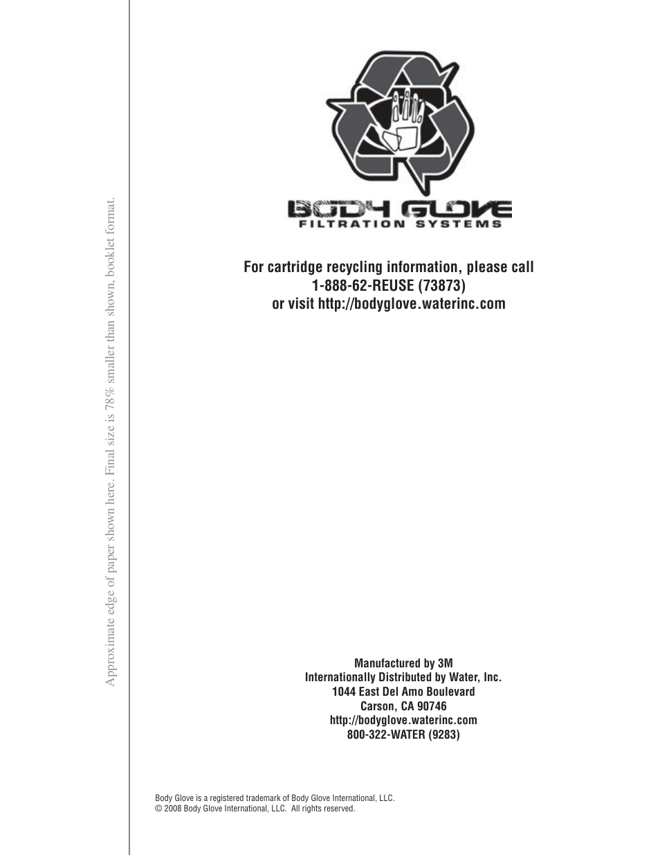 Water Inc BG-3000S/BG-3000R User Manual | Page 4 / 4