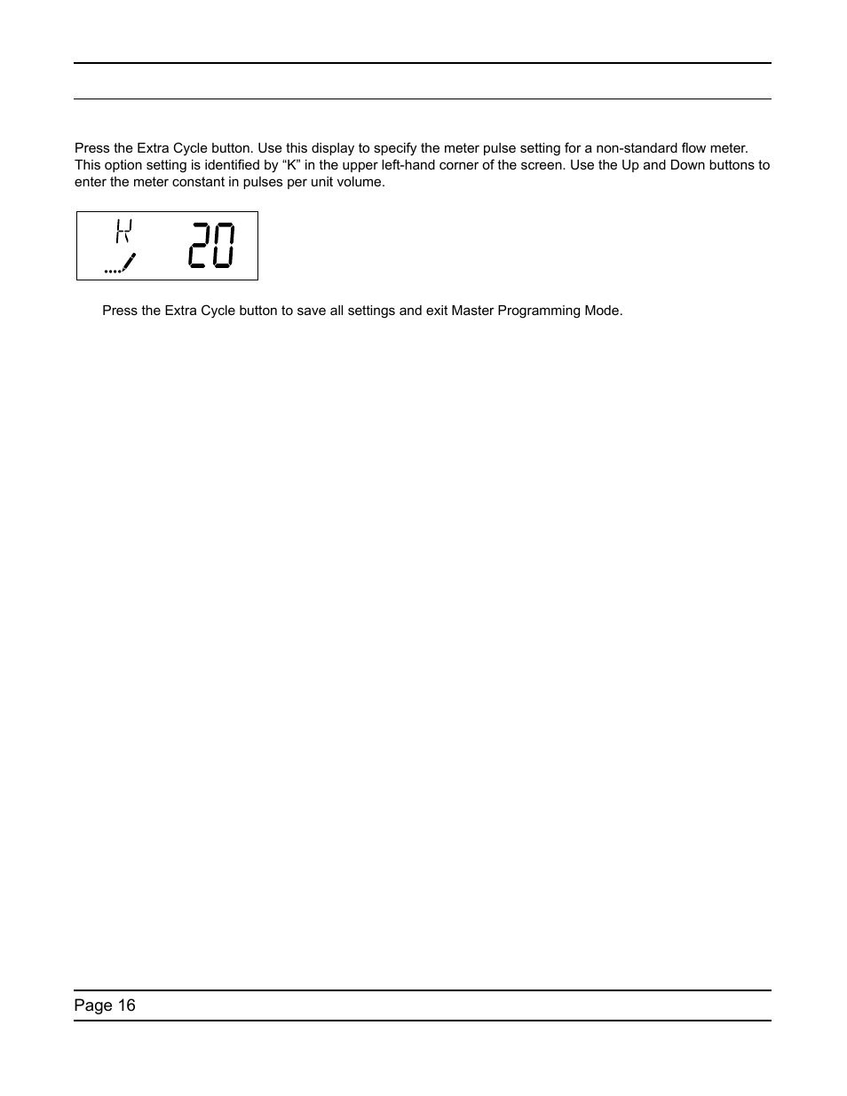 Master programming mode | Water Inc SXT Timer User Manual | Page 16 / 36