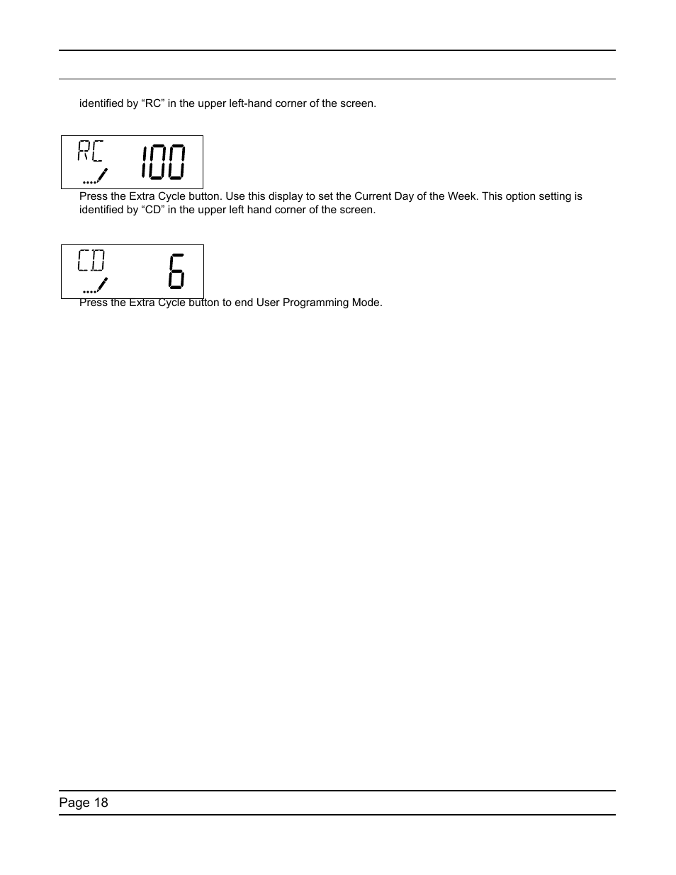 User programming mode | Water Inc SXT Timer User Manual | Page 18 / 36