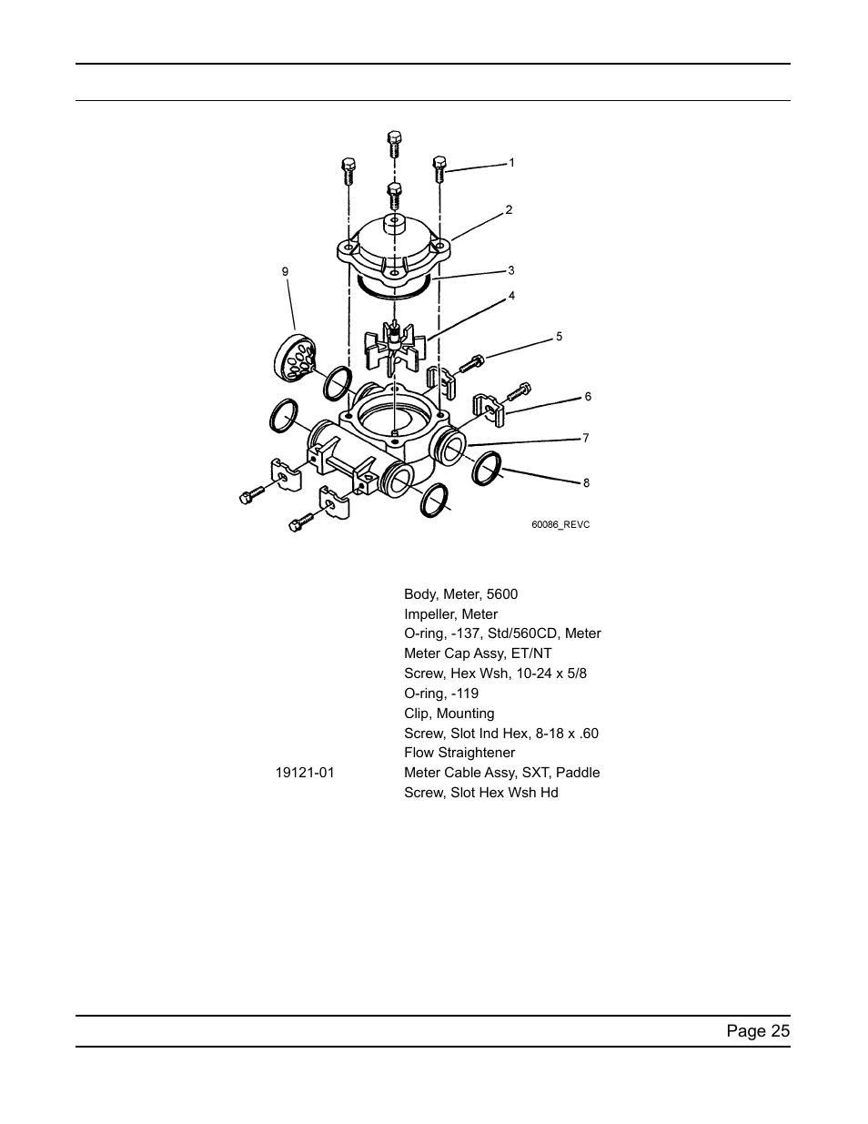 3/4” plastic paddle meter assembly | Water Inc SXT Timer User Manual | Page 25 / 36