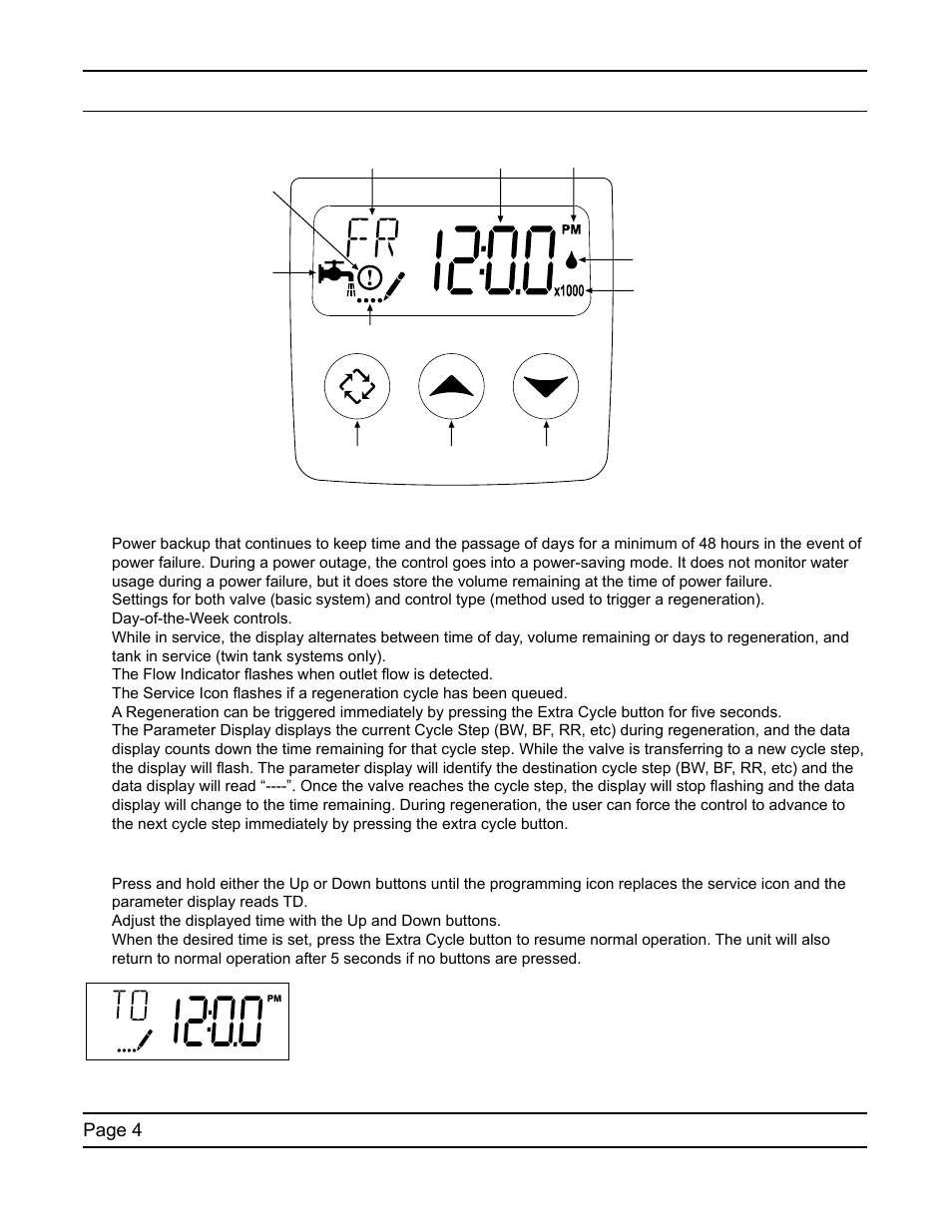 Timer features, Page 4, Features of the sxt | Setting the time of day | Water Inc SXT Timer User Manual | Page 4 / 36