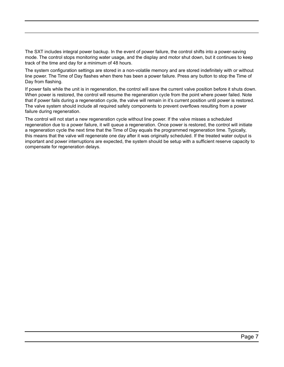 Timer operation | Water Inc SXT Timer User Manual | Page 7 / 36