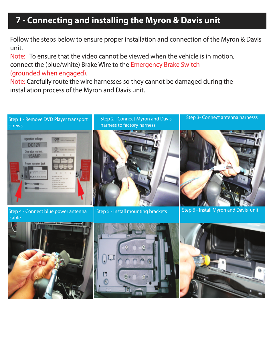 Myron&Davis NV7CRV1 User Manual | Page 7 / 10