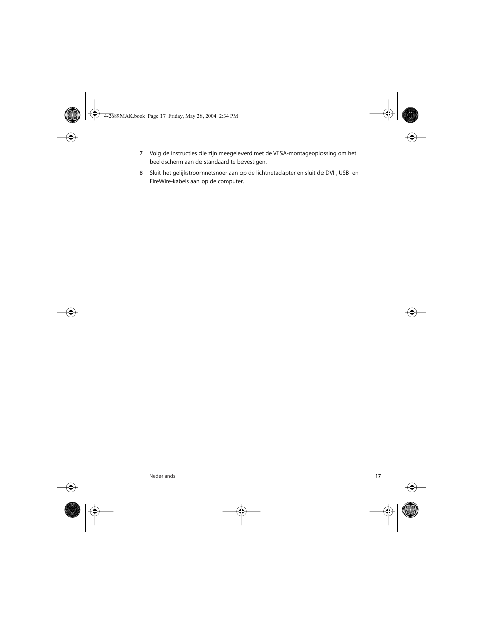 Apple VESA Mount Adapter User Manual | Page 17 / 20