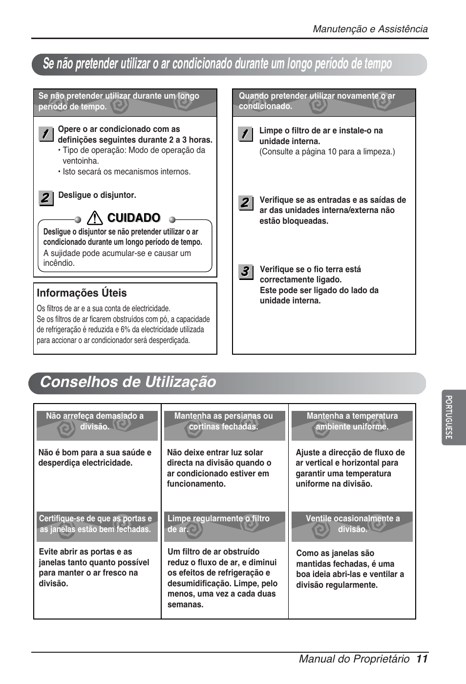 Cuidado | LG ARNU05GTRC2 User Manual | Page 83 / 205