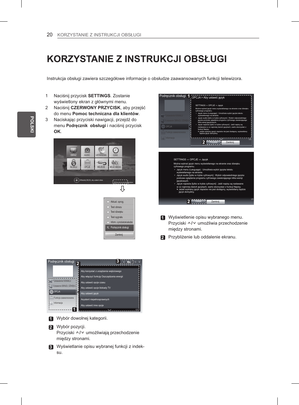 Korzystanie z instrukcji obsługi, Pl polski korzystanie z instrukcji obsługi | LG 42LS3400 User Manual | Page 72 / 397