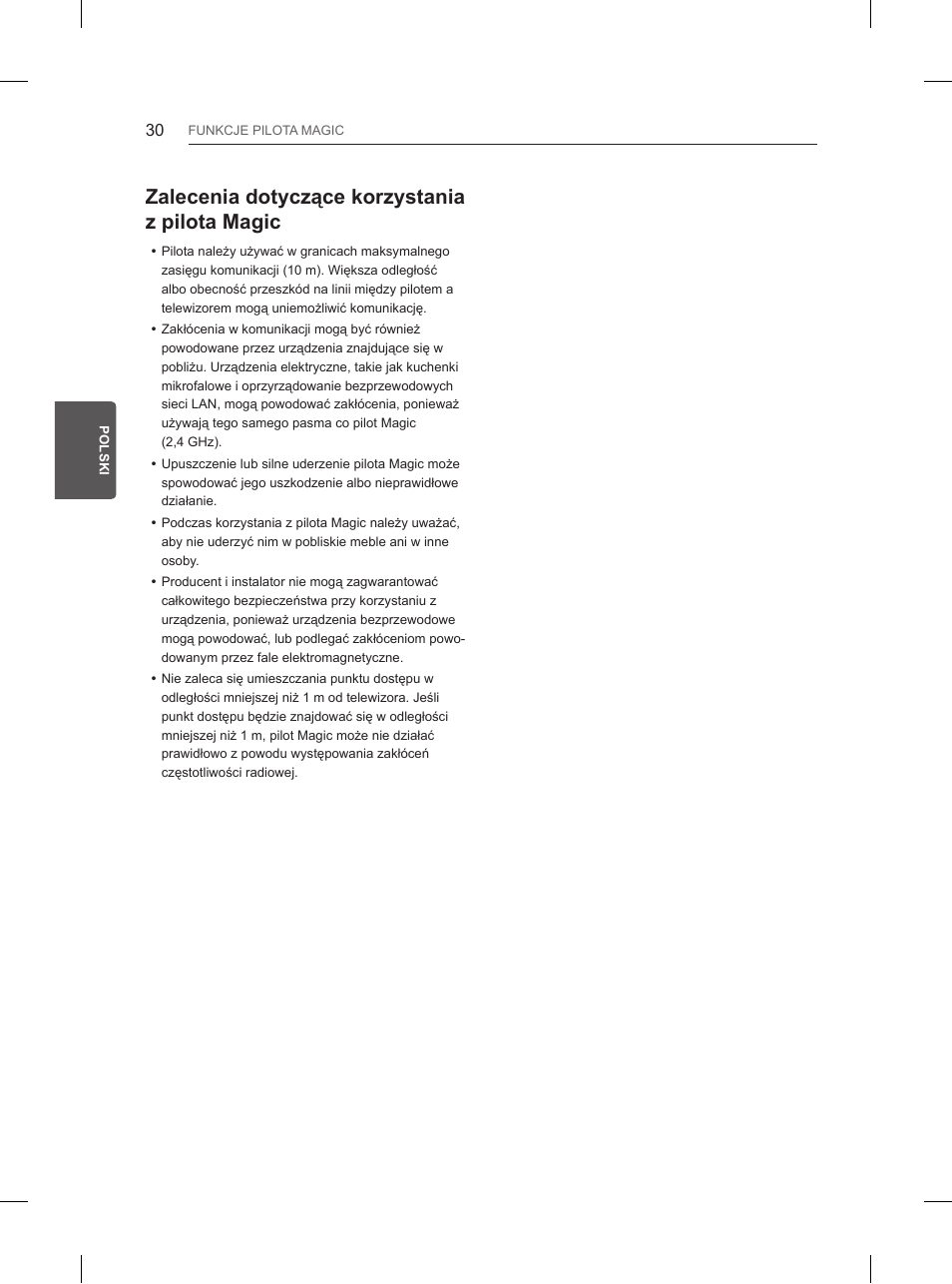 Zalecenia dotyczące korzystania z pilota magic | LG 84UB980V User Manual | Page 154 / 332